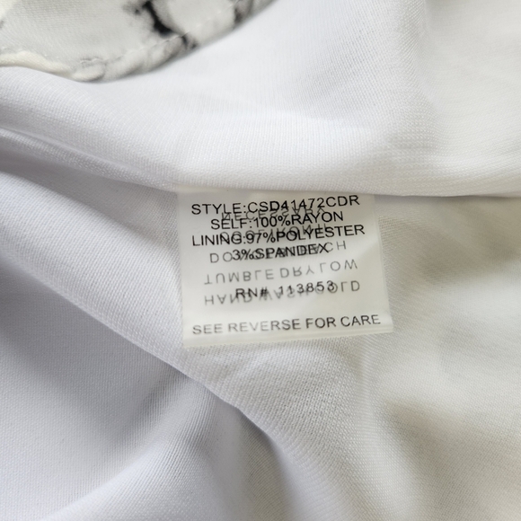 Sugarlips Gray and White Bell Sleeve Midi Dress Size XS - Picture 10 of 10